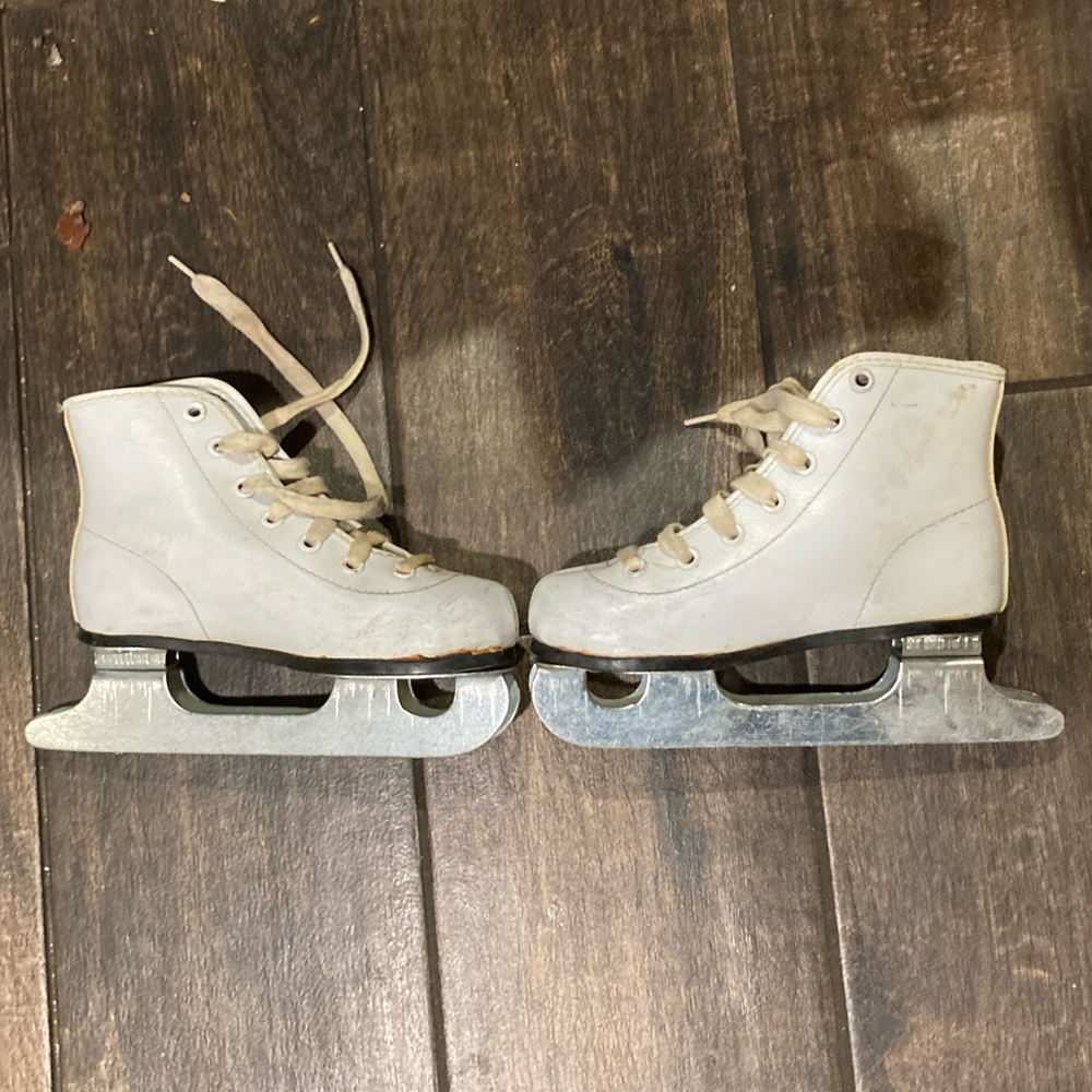 Kids | ice skates white (size 10Y) dual blades - Picture 4 of 7